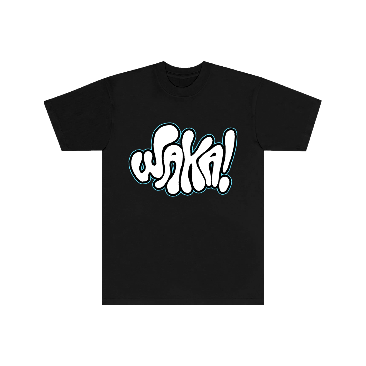 WAKA BUBBLE PRINT TEE - BLACK