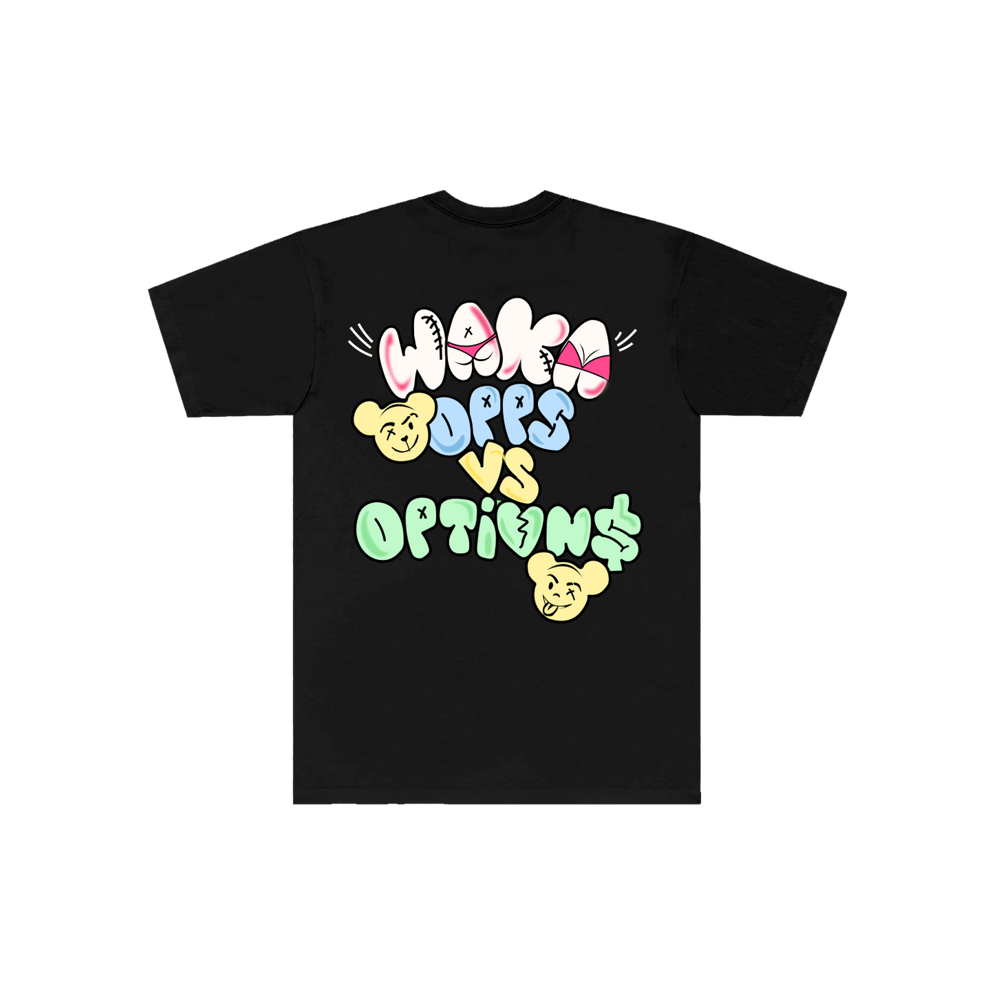 OPPS v OPTIONS TEE - BLACK