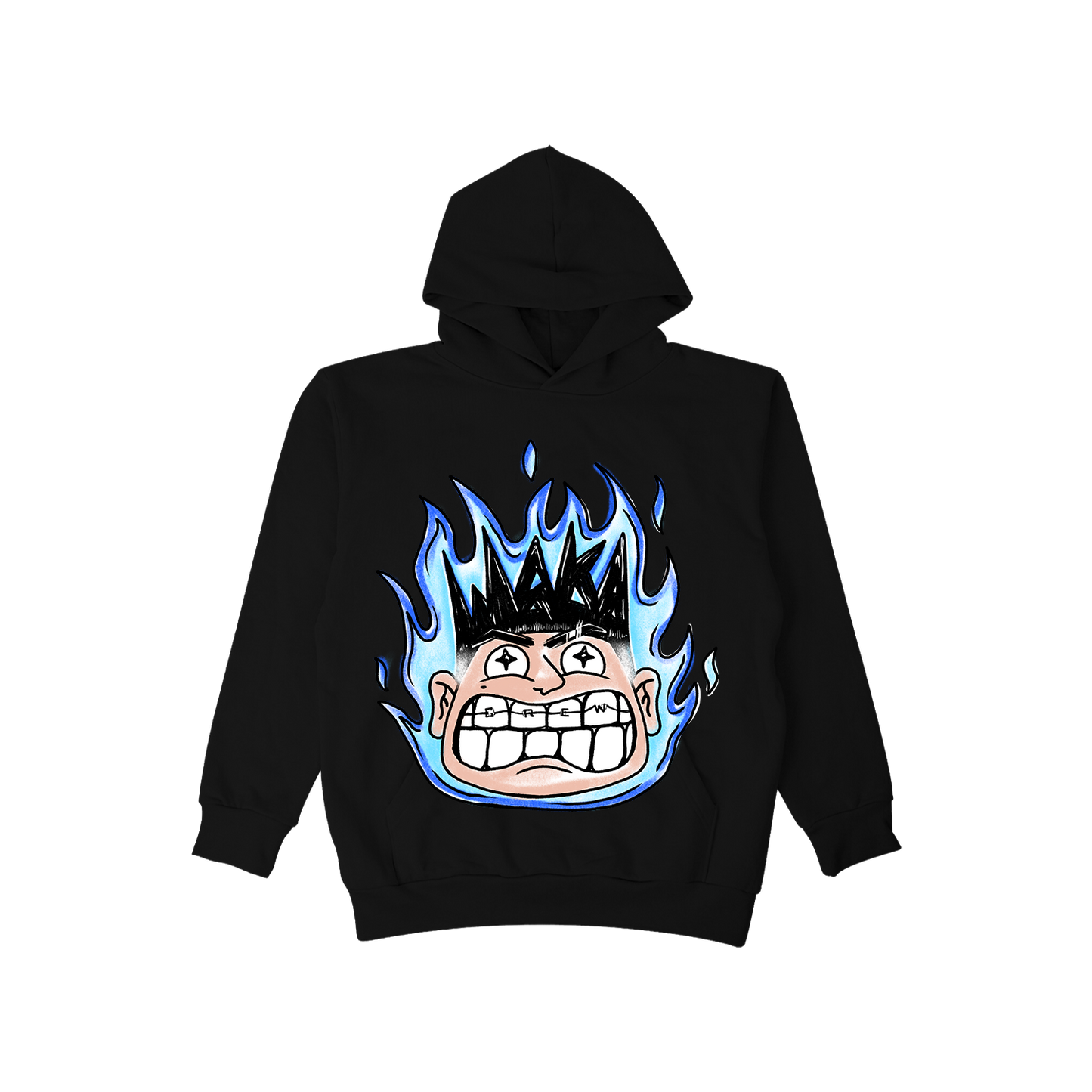 CREW  HOODIE - BLACK